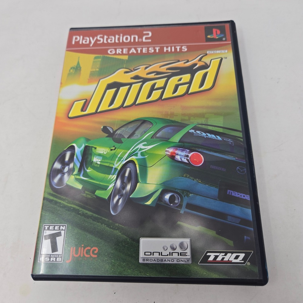 Juiced Sony PlayStation 2 PS2 Greatest Hits‎ THQ Street Racing Game Complete CIB
